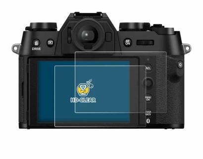 Image of the device Fujifilm X-T50 with a wide variety of screen protectors.