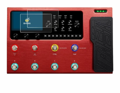 Image of the device Valeton GP-200R with a wide variety of screen protectors.