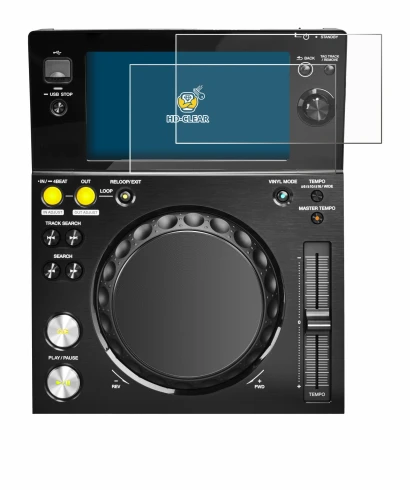 Image of the device Pioneer XDJ -700 with a wide variety of screen protectors.