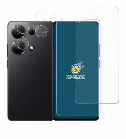 Image of the device Xiaomi Redmi Note 13 Pro 4G (Front+Camera) with a wide variety of screen protectors.