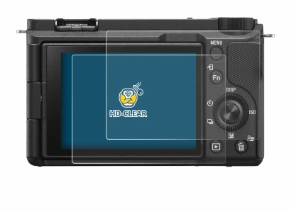 Image of the device Sony Alpha ZV-E10 II with a wide variety of screen protectors.