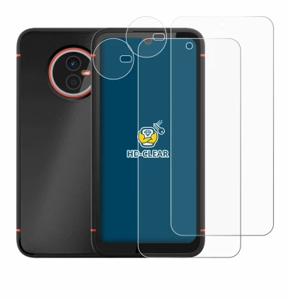 Image of the device Gigaset GX4 Pro (Front+Camera) with a wide variety of screen protectors.
