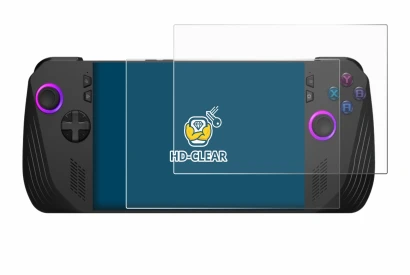 Image of the device ASUS ROG Ally X (2024) with a wide variety of screen protectors.