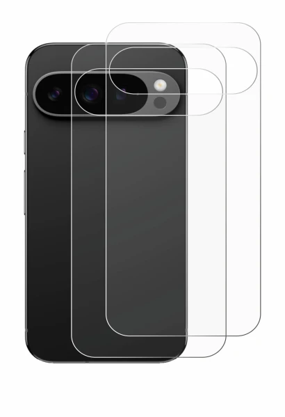 Image of the device Google Pixel 9 Pro (Back) with a wide variety of screen protectors.