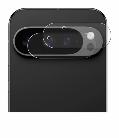 Image of the device Google Pixel 9 Pro (ONLY Camera Lens) with a wide variety of screen protectors.