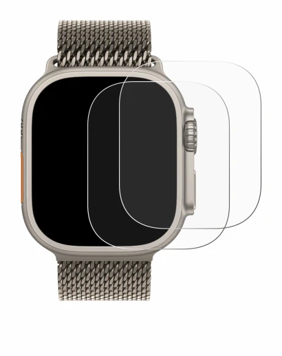 Image of the device Apple Watch Ultra 3 with a wide variety of screen protectors.