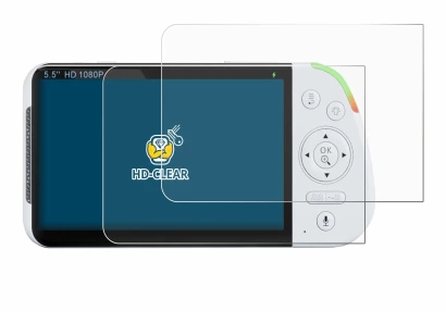 Image of the device Babysense MaxView-2CAM 5,5" with a wide variety of screen protectors.
