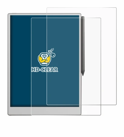 Image of the device reMarkable Paper Pro with a wide variety of screen protectors.