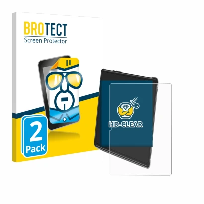 Front side of a product packaging with the brand logo BROTECT. Next to it is the device Yestel T15 shown with the correspondin