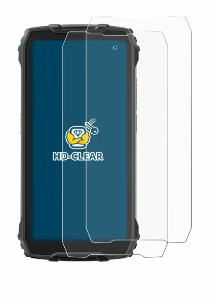 Image of the device Blackview BV7300 with a wide variety of screen protectors.
