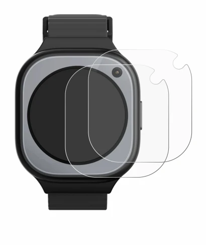 Image of the device Xplora X6Pro with a wide variety of screen protectors.