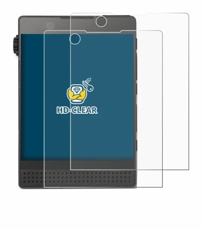 Image of the device Light Phone 3 with a wide variety of screen protectors.