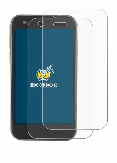 Image of the device Soyes XS12 with a wide variety of screen protectors.