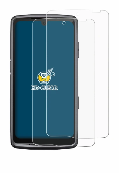 Image of the device Crosscall Stellar M6 with a wide variety of screen protectors.