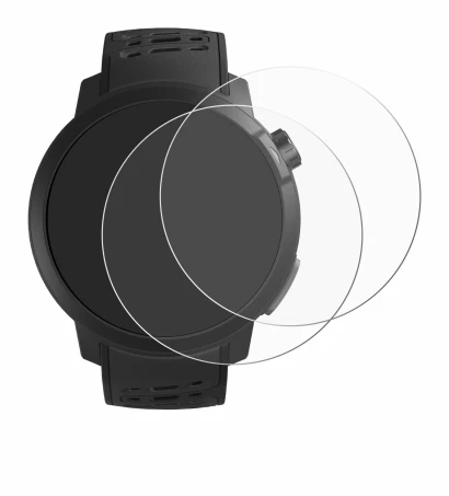 Image of the device Coros Pace Pro with a wide variety of screen protectors.