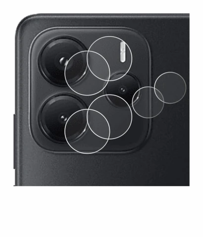 Image of the device Xiaomi Redmi Note 14 (ONLY Camera Lens) with a wide variety of screen protectors.