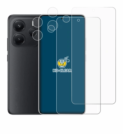 Image of the device Xiaomi Redmi Note 14 (Front+Camera) with a wide variety of screen protectors.