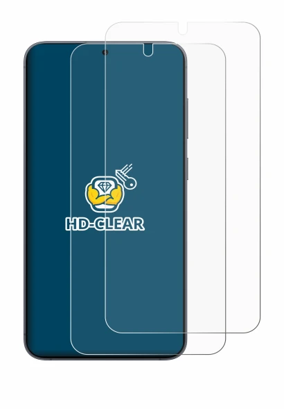 Image of the device Samsung Galaxy S25 Plus with a wide variety of screen protectors.