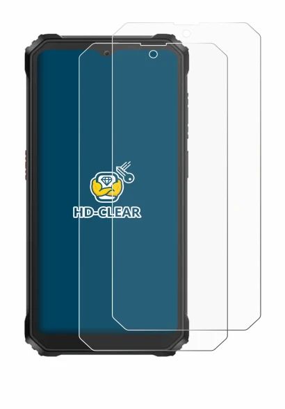 Image of the device Blackview BV6200 Plus with a wide variety of screen protectors.