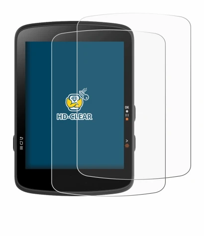 Image of the device Bryton Rider 17 with a wide variety of screen protectors.