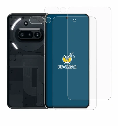 Image of the device Nothing Phone (3a) (Front+Camera) with a wide variety of screen protectors.