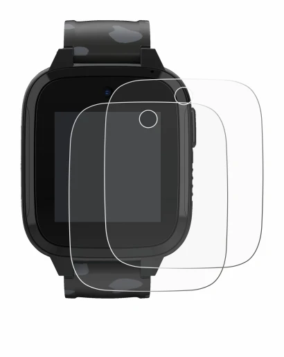 Image of the device Xplora XGO3 (2nd Gen.) with a wide variety of screen protectors.