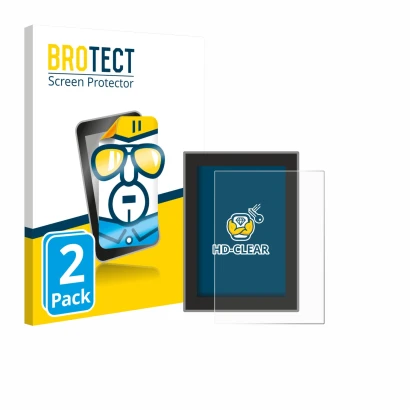 Front side of a product packaging with the brand logo BROTECT. Next to it is the device Volvo XC90 (2018–2024) shown with the