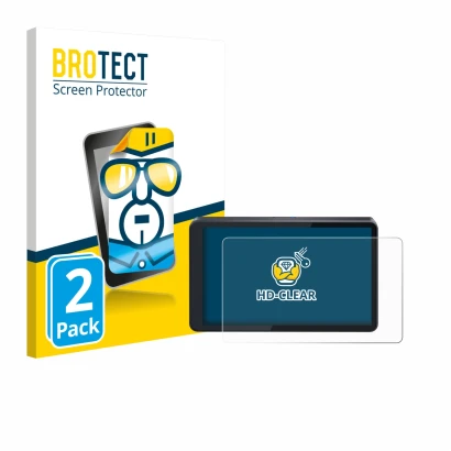 Front side of a product packaging with the brand logo BROTECT. Next to it is the device CARabc DB601 shown with the correspond