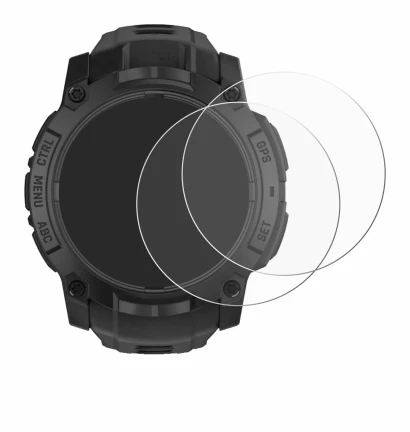 Image of the device Garmin Instinct 3 Solar Tactical Edition (50 mm) with a wide variety of screen protectors.