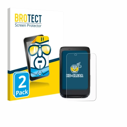 Front side of a product packaging with the brand logo BROTECT. Next to it is the device iGPSPORT BiNavi shown with the corresp