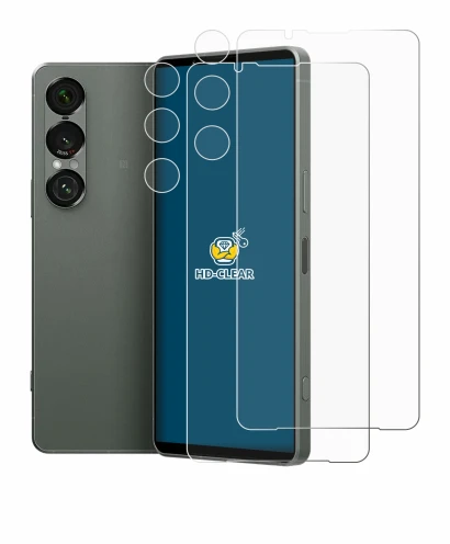 Image of the device Sony Xperia 1 VII (Front+Camera) with a wide variety of screen protectors.