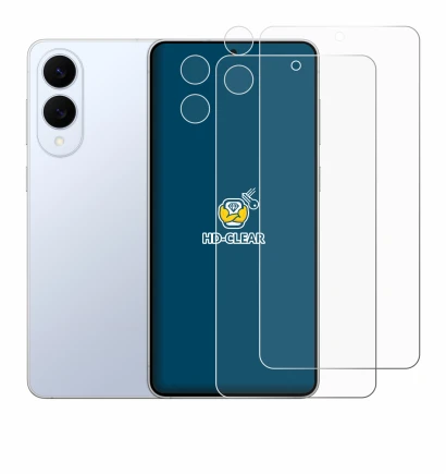 Image of the device Samsung Galaxy S25 Edge (Front+Camera) with a wide variety of screen protectors.