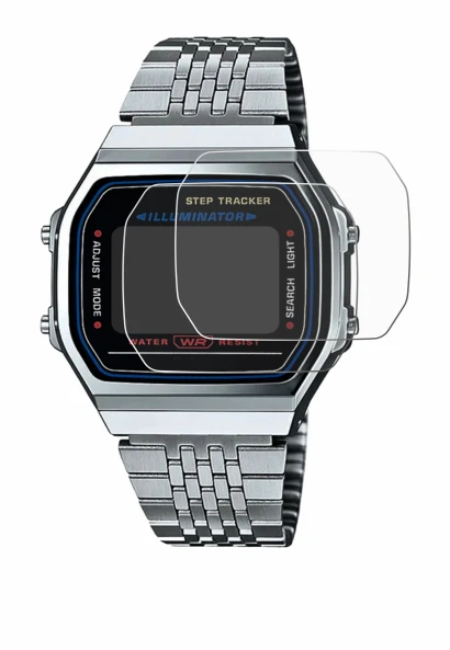 Image of the device Casio iconic ABL-100WE-1A with a wide variety of screen protectors.