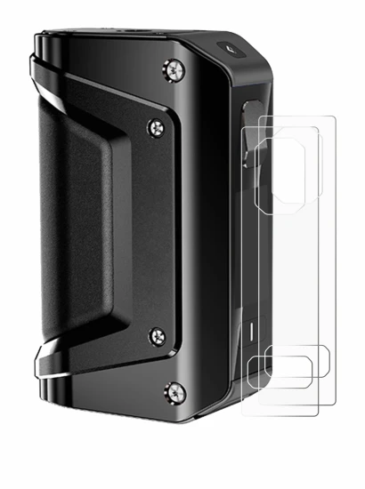Image of the device GeekVape Aegis Legend 3 with a wide variety of screen protectors.