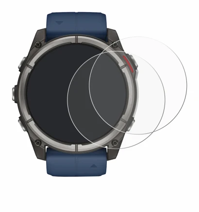 Image of the device Garmin quatix 8 (51 mm) with a wide variety of screen protectors.