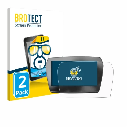 Front side of a product packaging with the brand logo BROTECT. Next to it is the device Voge 625 2025 shown with the correspon