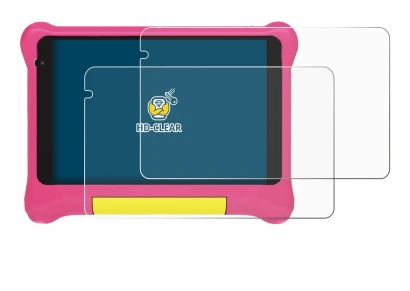 Image of the device Happybe Kids Tablet 7" with a wide variety of screen protectors.
