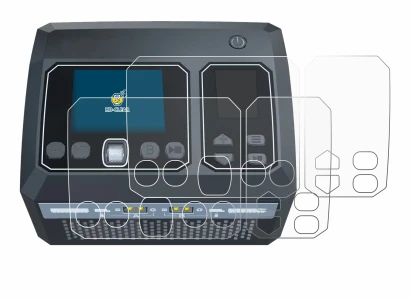 Image of the device SkyRc D750 Mix with a wide variety of screen protectors.