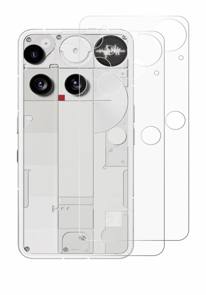 Image of the device Nothing Phone (3) (Back) with a wide variety of screen protectors.