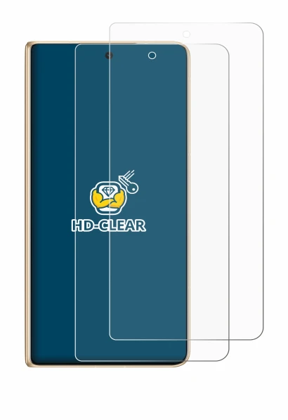 Image of the device Honor Magic V5 with a wide variety of screen protectors.