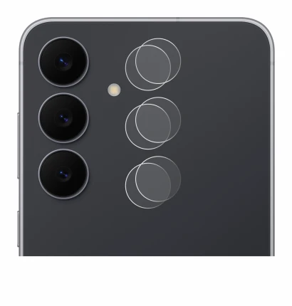 Image of the device Samsung Galaxy S25 FE (ONLY Camera Lens) with a wide variety of screen protectors.