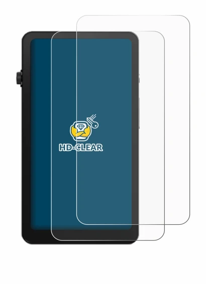 Image of the device DuRoBo Krono with a wide variety of screen protectors.