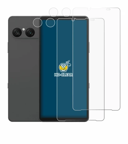 Image of the device Sony Xperia 10 VII (Front+Camera) with a wide variety of screen protectors.