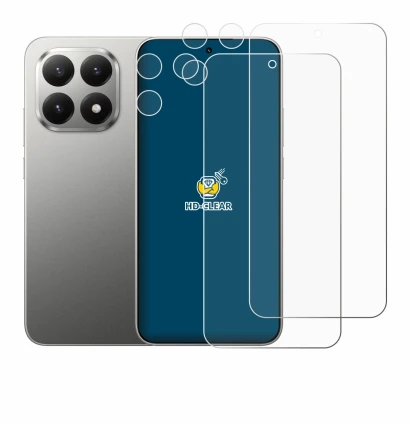 Image of the device Xiaomi 15T (Front+Camera) with a wide variety of screen protectors.