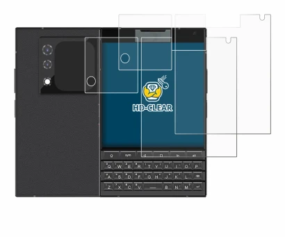 Image of the device Unihertz Titan 2 (Front+Camera) with a wide variety of screen protectors.
