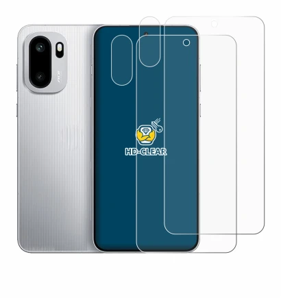 Image of the device OnePlus 15R (Front+Camera) with a wide variety of screen protectors.