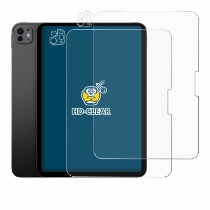 Image of the device Apple iPad Pro 11" 2024 (Front+Camera) with a wide variety of screen protectors.