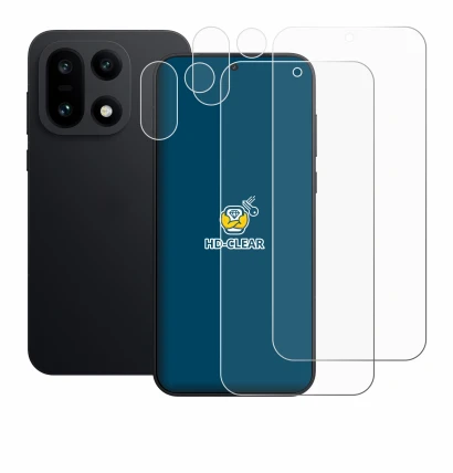 Image of the device OnePlus 15 (Front+Camera) with a wide variety of screen protectors.