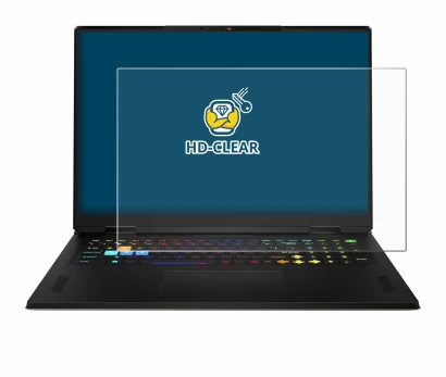 Image of the device MSI Vector A18 HX 2025 with a wide variety of screen protectors.