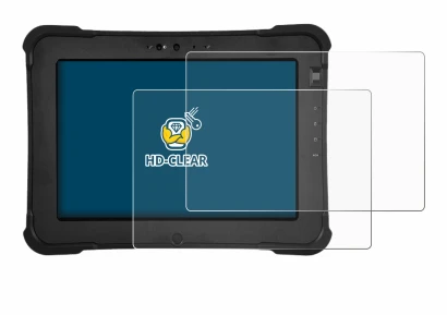 Image of the device Zebra XSlate L10ax with a wide variety of screen protectors.